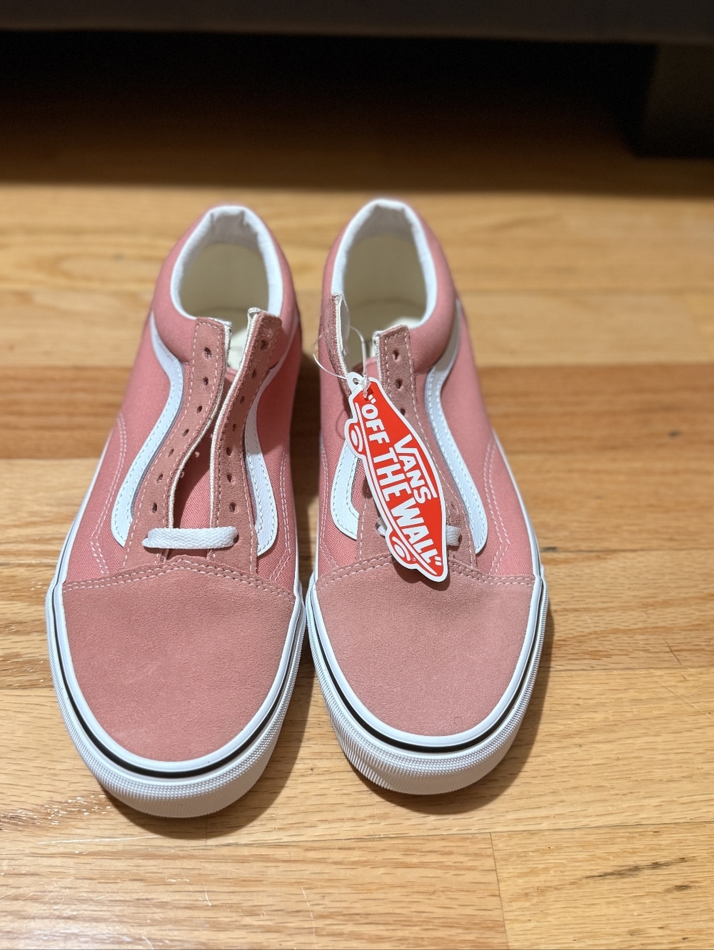 Vans Old Skool Rose Suede Sneakers with White Stripe